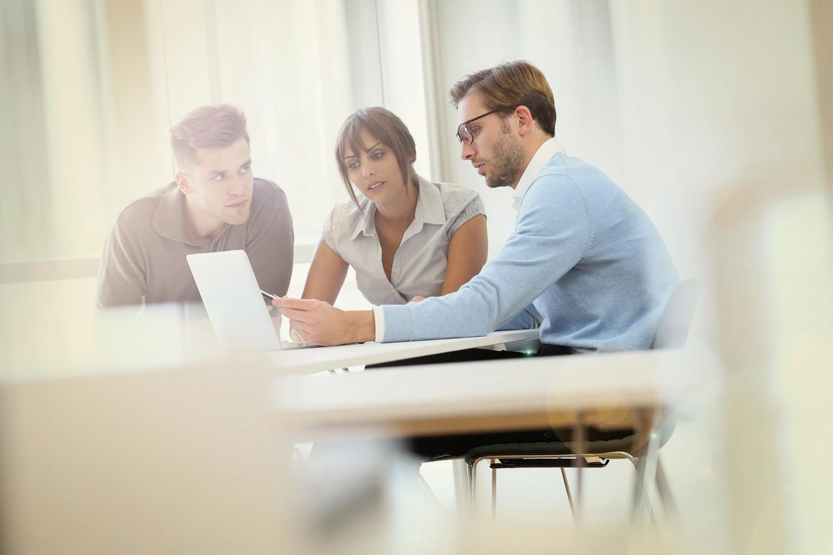 Business people having a meeting