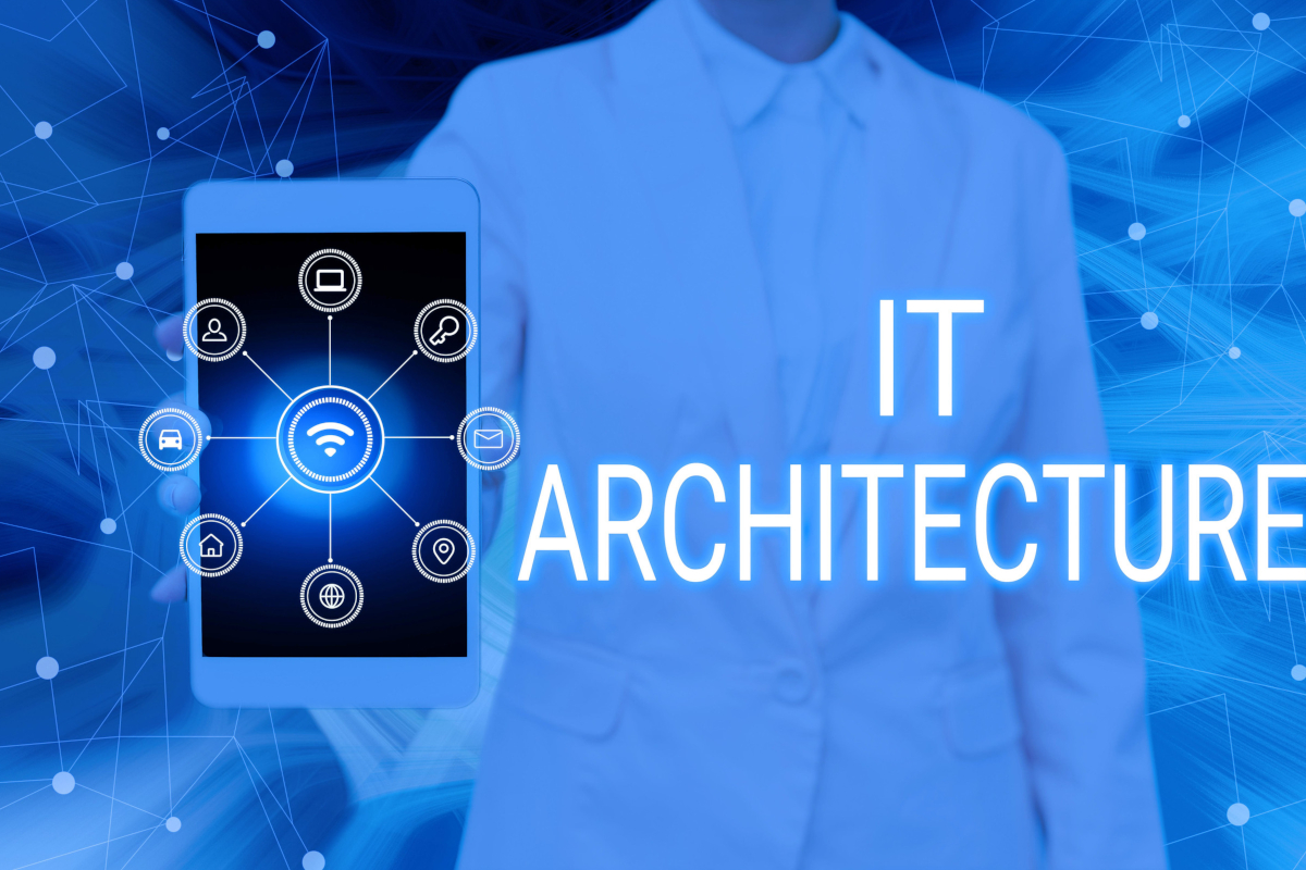 Digital IT Architecture Concept.