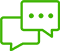 Icon of two chat bubbles